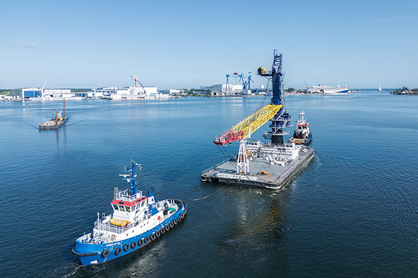 Cẩu nổi CBG 500E tại Amsterdam